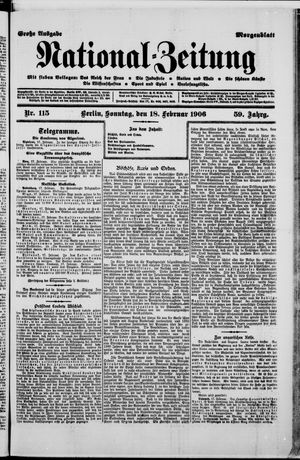 Nationalzeitung vom 18.02.1906