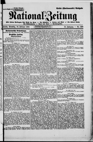 Nationalzeitung vom 20.02.1906