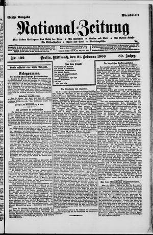 Nationalzeitung vom 21.02.1906