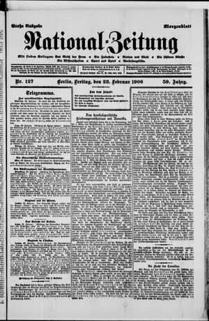 Nationalzeitung on Feb 23, 1906