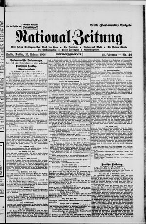 Nationalzeitung on Feb 23, 1906