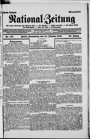 National-Zeitung on Feb 24, 1906