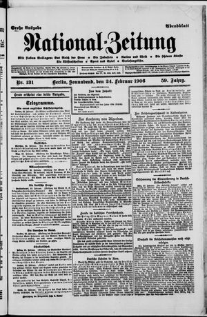 National-Zeitung on Feb 24, 1906