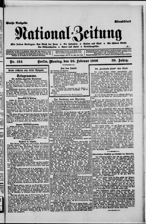 Nationalzeitung vom 26.02.1906