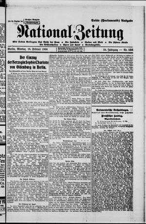 Nationalzeitung vom 26.02.1906