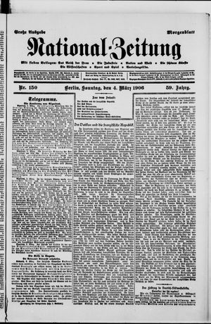 Nationalzeitung vom 04.03.1906