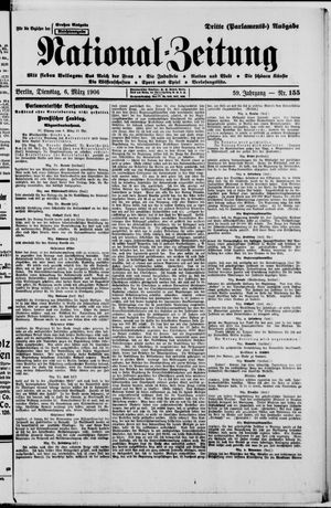 Nationalzeitung vom 06.03.1906