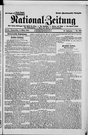 Nationalzeitung vom 08.03.1906