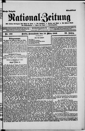 Nationalzeitung vom 10.03.1906