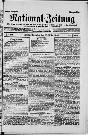 Nationalzeitung on Mar 13, 1906