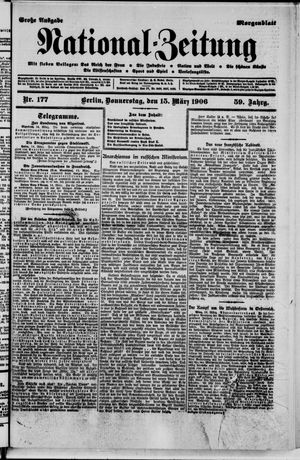 Nationalzeitung vom 15.03.1906