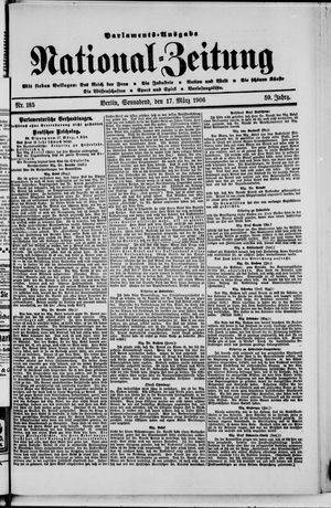 Nationalzeitung vom 17.03.1906