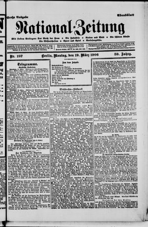 Nationalzeitung on Mar 19, 1906