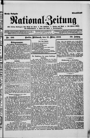 National-Zeitung on Mar 21, 1906