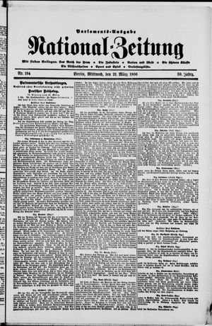 National-Zeitung on Mar 21, 1906