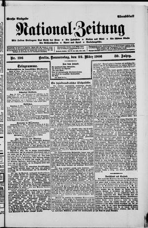 Nationalzeitung vom 22.03.1906
