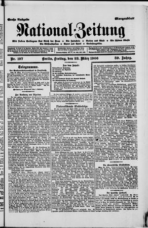 Nationalzeitung vom 23.03.1906