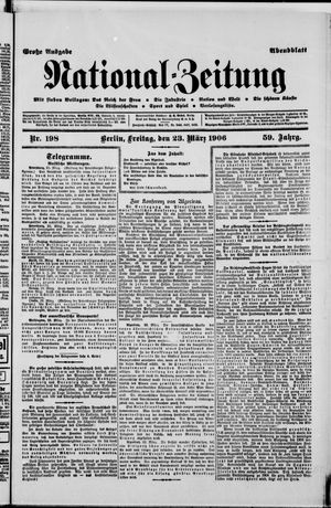 Nationalzeitung vom 23.03.1906