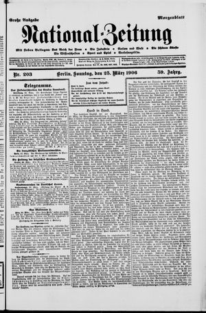 Nationalzeitung vom 25.03.1906