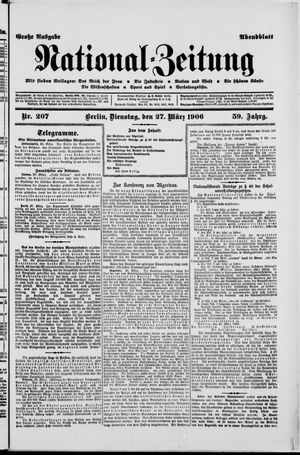 Nationalzeitung vom 27.03.1906