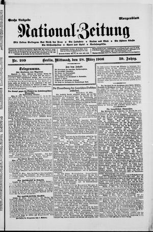 Nationalzeitung vom 28.03.1906