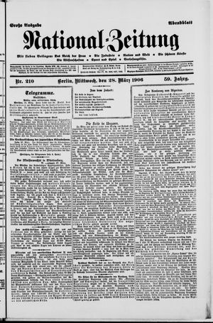 Nationalzeitung on Mar 28, 1906