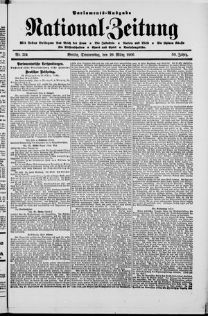 Nationalzeitung vom 29.03.1906