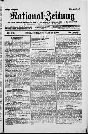 Nationalzeitung vom 30.03.1906