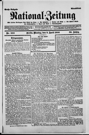 Nationalzeitung on Apr 2, 1906