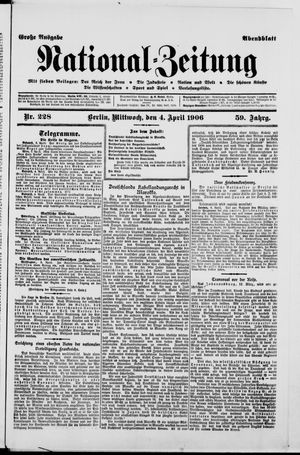 Nationalzeitung on Apr 4, 1906
