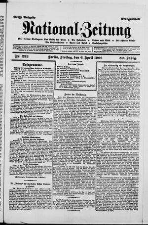 Nationalzeitung vom 06.04.1906