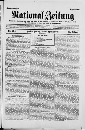 Nationalzeitung on Apr 6, 1906