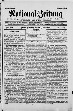 Nationalzeitung on Apr 18, 1906