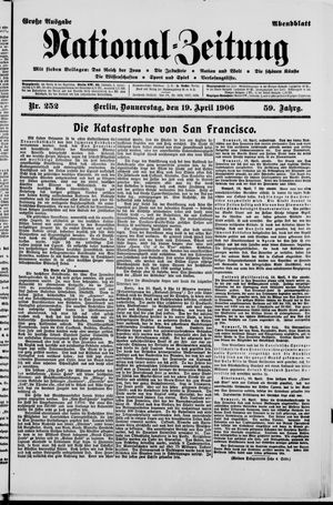 Nationalzeitung on Apr 19, 1906