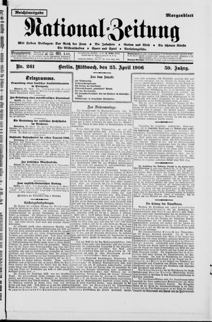 Nationalzeitung on Apr 25, 1906