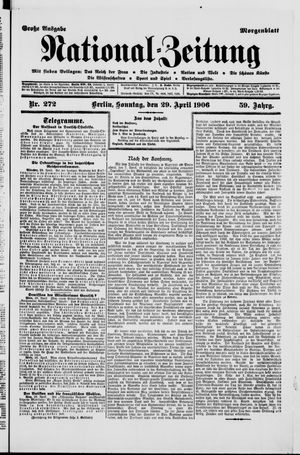 Nationalzeitung vom 29.04.1906