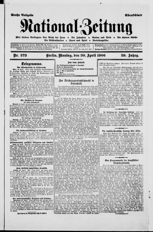 Nationalzeitung on Apr 30, 1906
