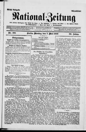 Nationalzeitung vom 07.05.1906