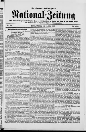 Nationalzeitung on May 14, 1906