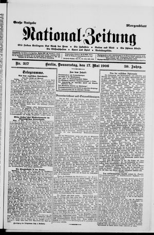 Nationalzeitung on May 17, 1906