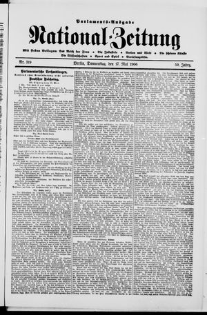 Nationalzeitung on May 17, 1906