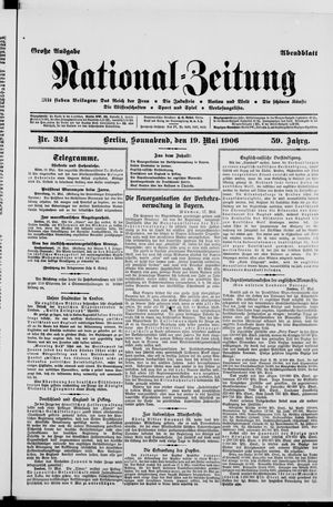 Nationalzeitung on May 19, 1906