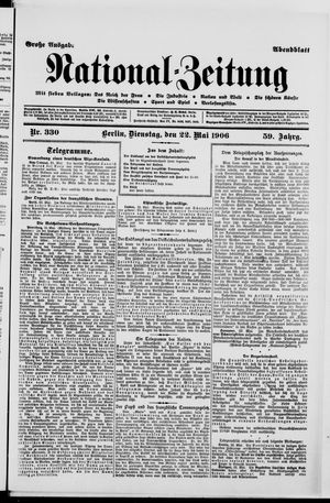 Nationalzeitung vom 22.05.1906