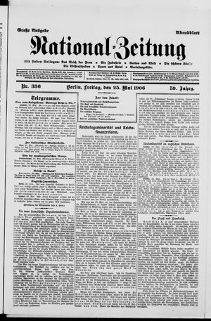 National-Zeitung on May 25, 1906