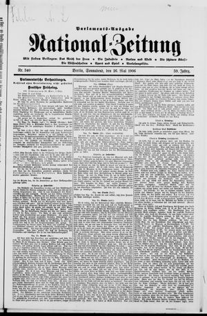 Nationalzeitung on May 26, 1906