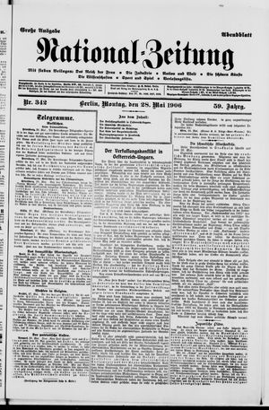 Nationalzeitung vom 28.05.1906