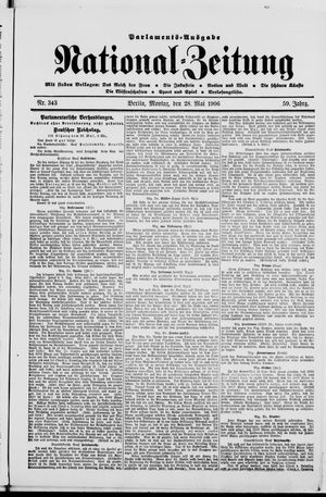 Nationalzeitung on May 28, 1906