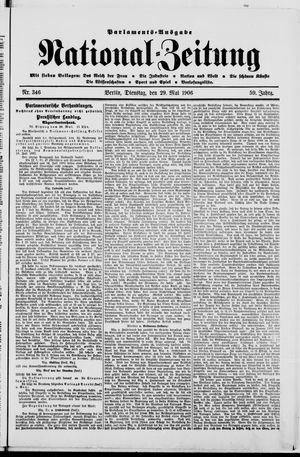Nationalzeitung vom 29.05.1906