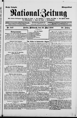 Nationalzeitung on May 30, 1906