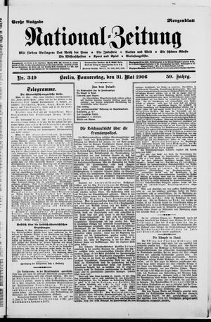 National-Zeitung vom 31.05.1906